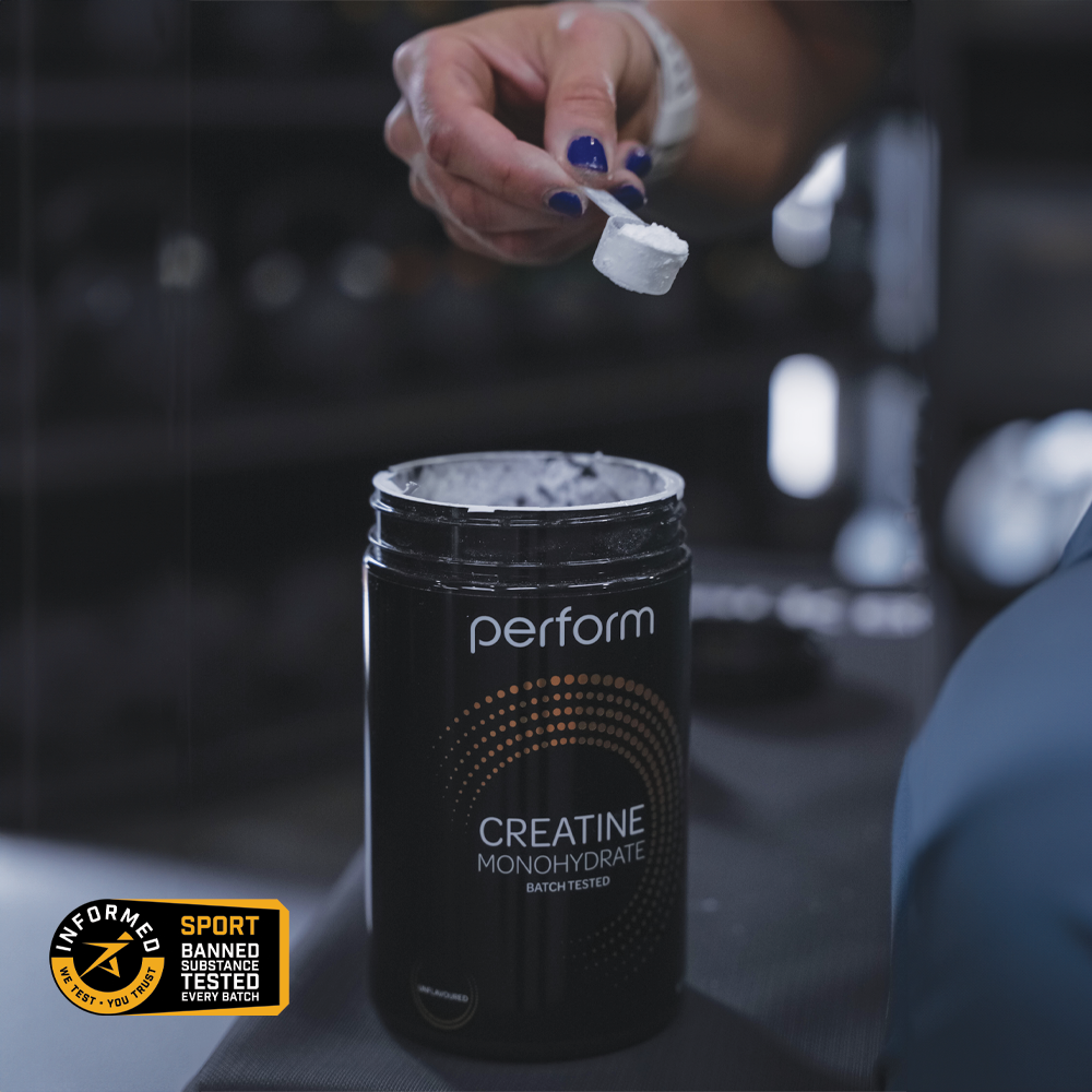 Perform Nutrition creatine monohydrate powder for strength & recovery, creatine supplement for high intensity training